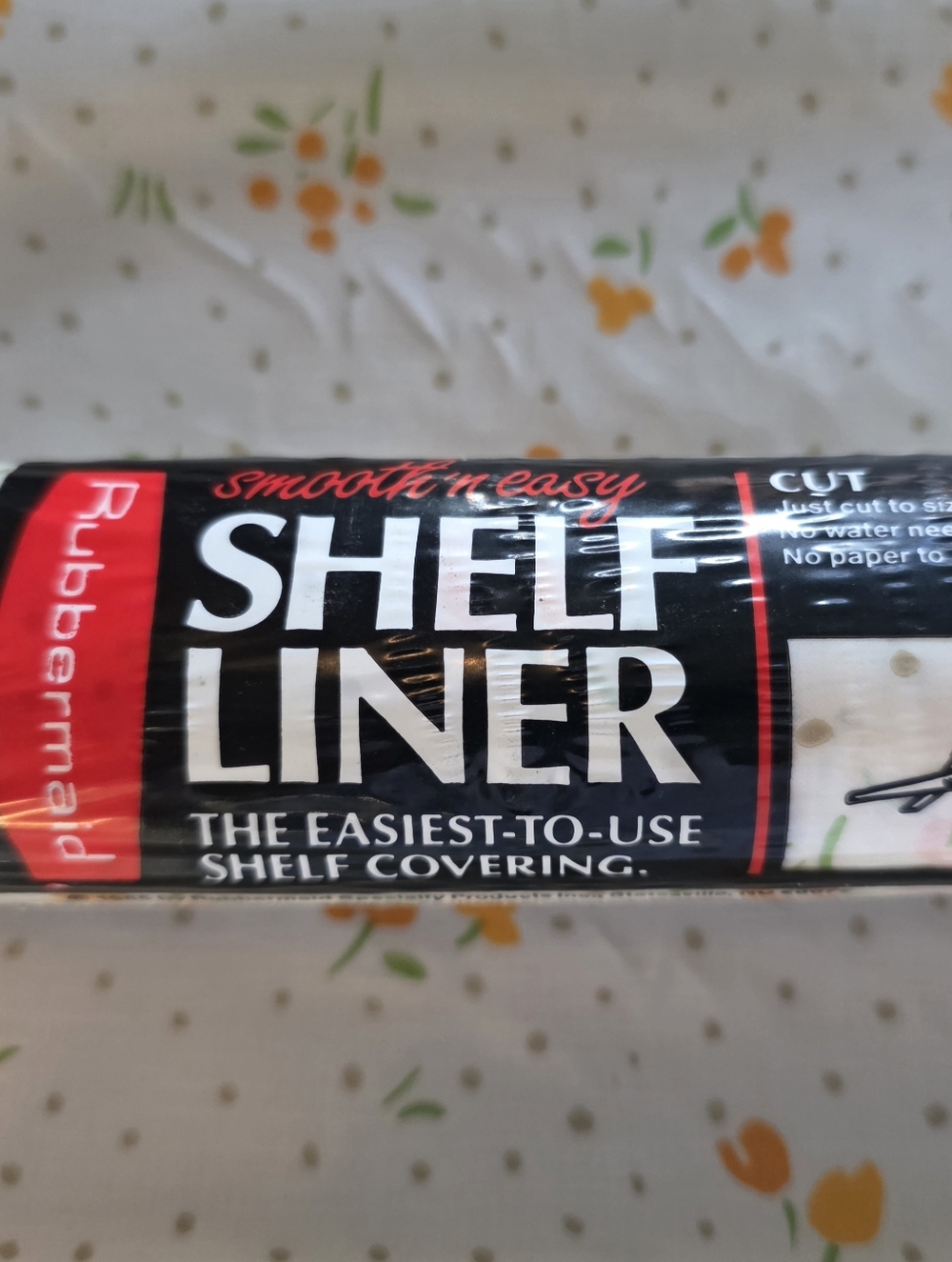 NOS VTG Floral Print Rubbermaid Shelf Liner Roll 1985 - 90's CottageCore Print
